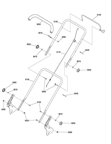 Handle And Controls Group (7502452) Diagram and Parts List for 7800891-BT22675FC 2012 Briggs and Stratton Lawn Mower